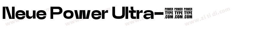 Neue Power Ultra字体转换